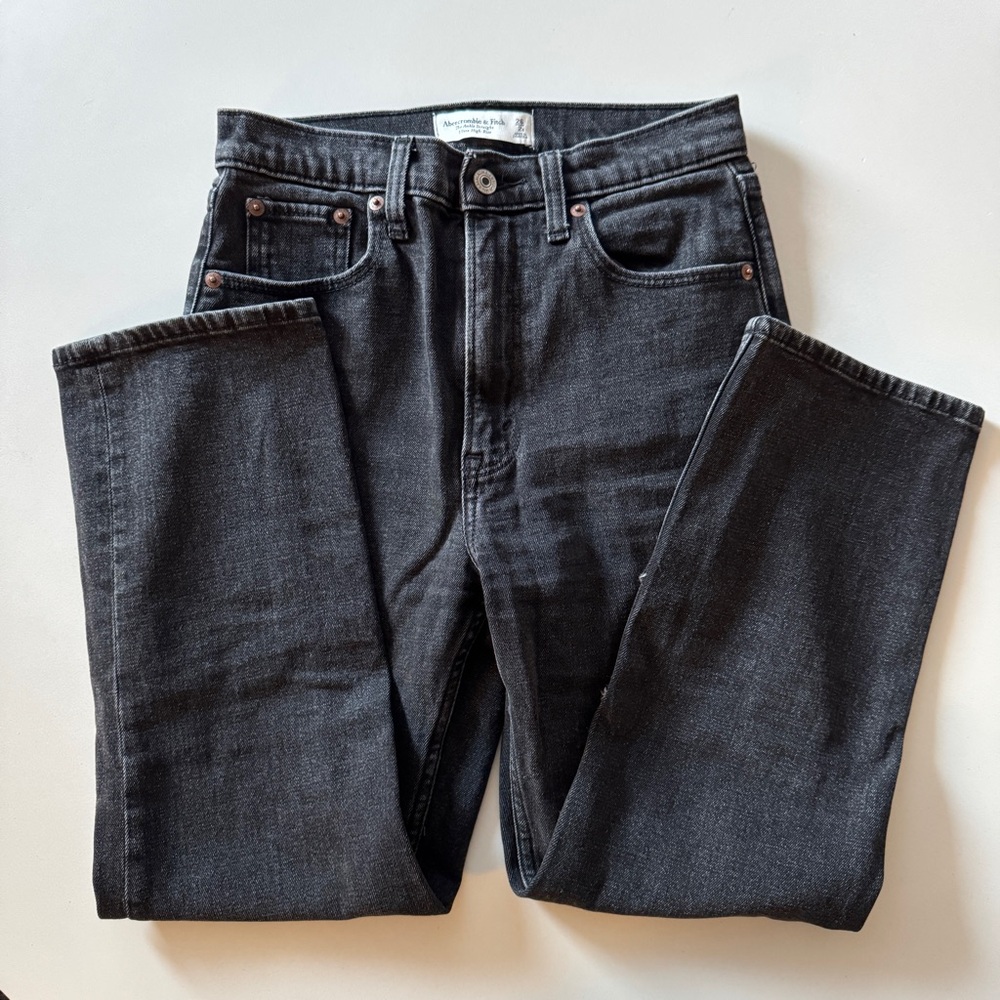 Abercrombie & Fitch Black Ankle Jeans